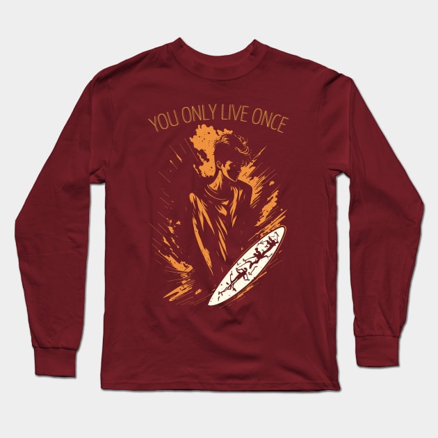 YOLO Long Sleeve T-Shirt by Javisolarte